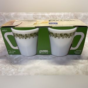 NWT - vintage Pyrex - Corelle Living Ware - 1410-1 Spring Blossom Green